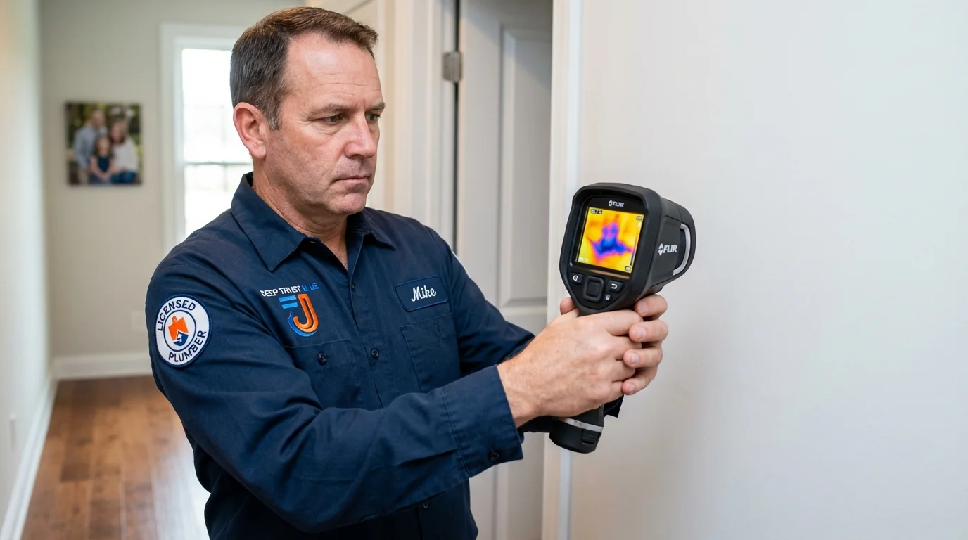Thermal imaging leak detection by Johns Plumbing LLC in Lonoke